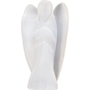 Selenite Angel figurine 1.75" in dia Each