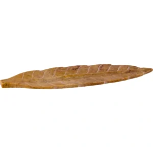 Soap Stone Incense Holder Carved Leaf (Natural) Each assorted colors