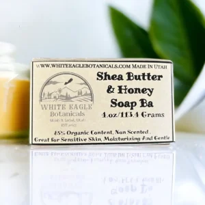 Shea Butter Honey Organic Soap 4.oz Bar