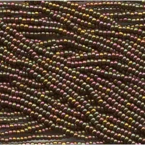 Czech DK Bronze Seed Bead Half Hank Dk Bronze 11/0 Size 01640