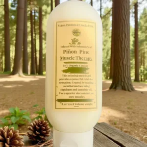 Pinon Pine Muscle Therapy Gel 8 oz Bottle, New and Improved Infused with Solomon Seal