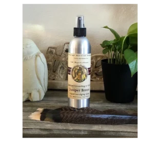 8 oz Juniper Breeze with Lemongrass Liquid Smudging Spray For Clearing Negative Energy, grounding and clarity