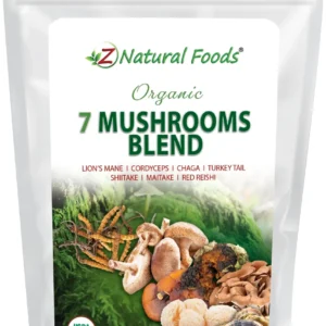 7 Mushroom Blend Powder by ZNaturals Premium Superfoods