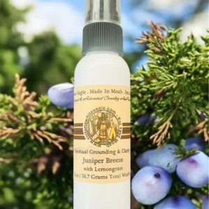 2.o Juniper Breeze W/Lemongrass Liquid Smudging Spray travel size, For Clearing Negative Energy, grounding and clarity