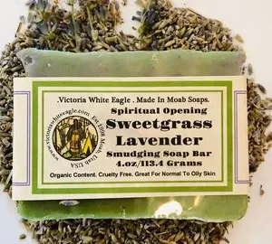 Sweetgrass Smudging Soaps In a Variety Of Scents 1-4 oz Bar